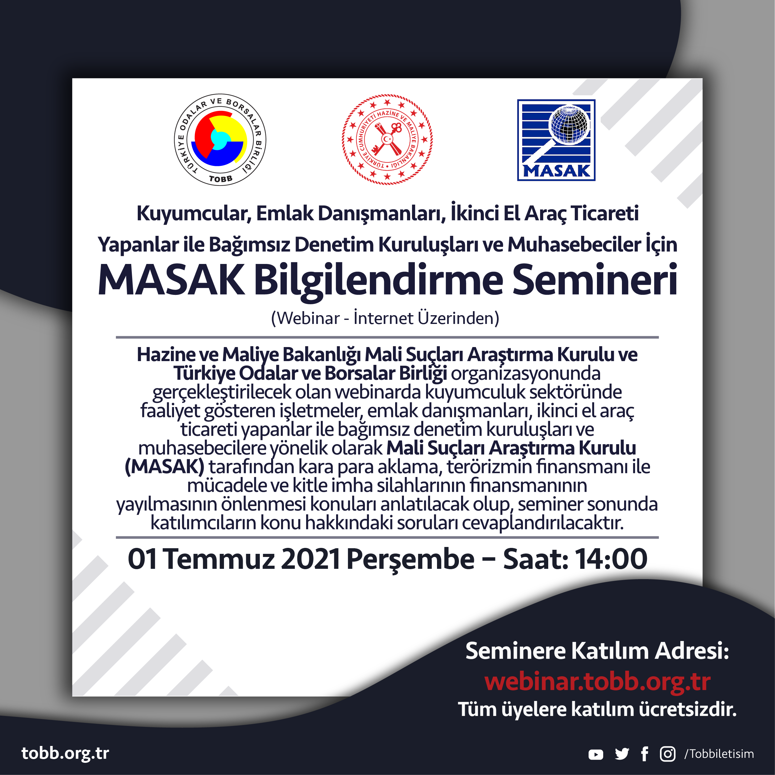MASAK Bilgilendirme Webinarı