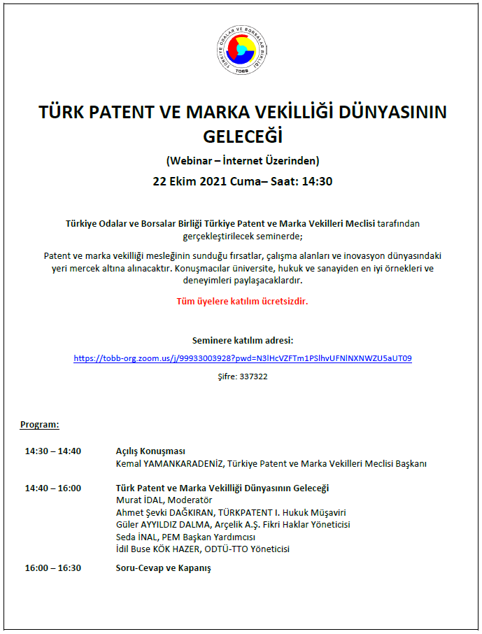 TÜRK PATENT VE MARKA VEKİLLİĞİ DÜNYASININ GELECEĞİ
