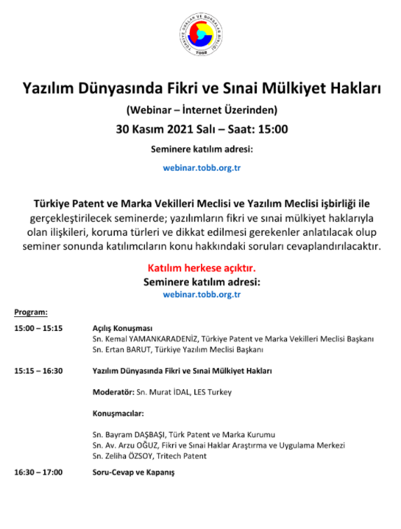 Yazılım Dünyasında Fikri Mülkiyet Hakları Webinarı