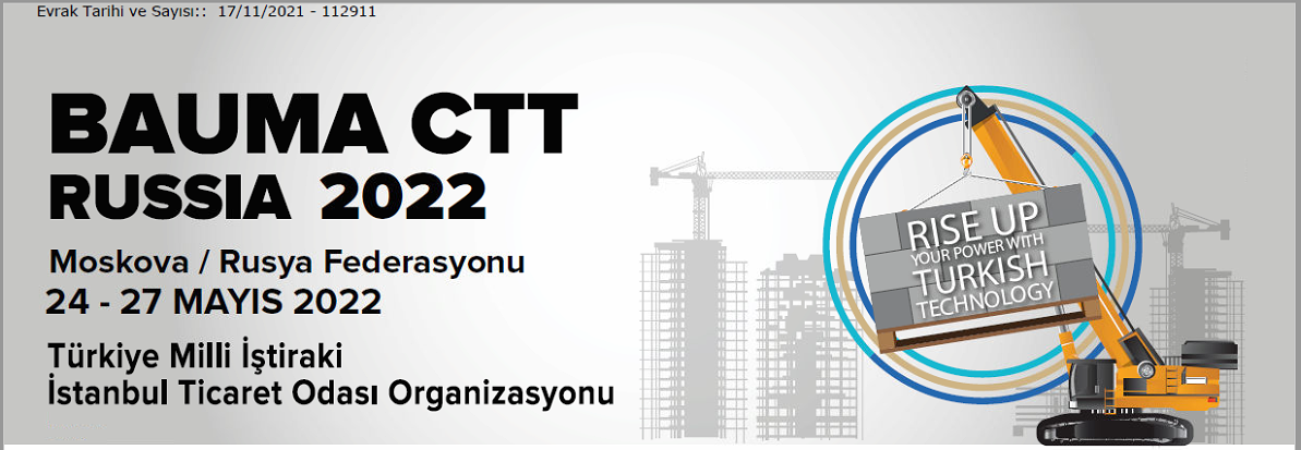 BAUMA CTT Russia 2022 Fuarı