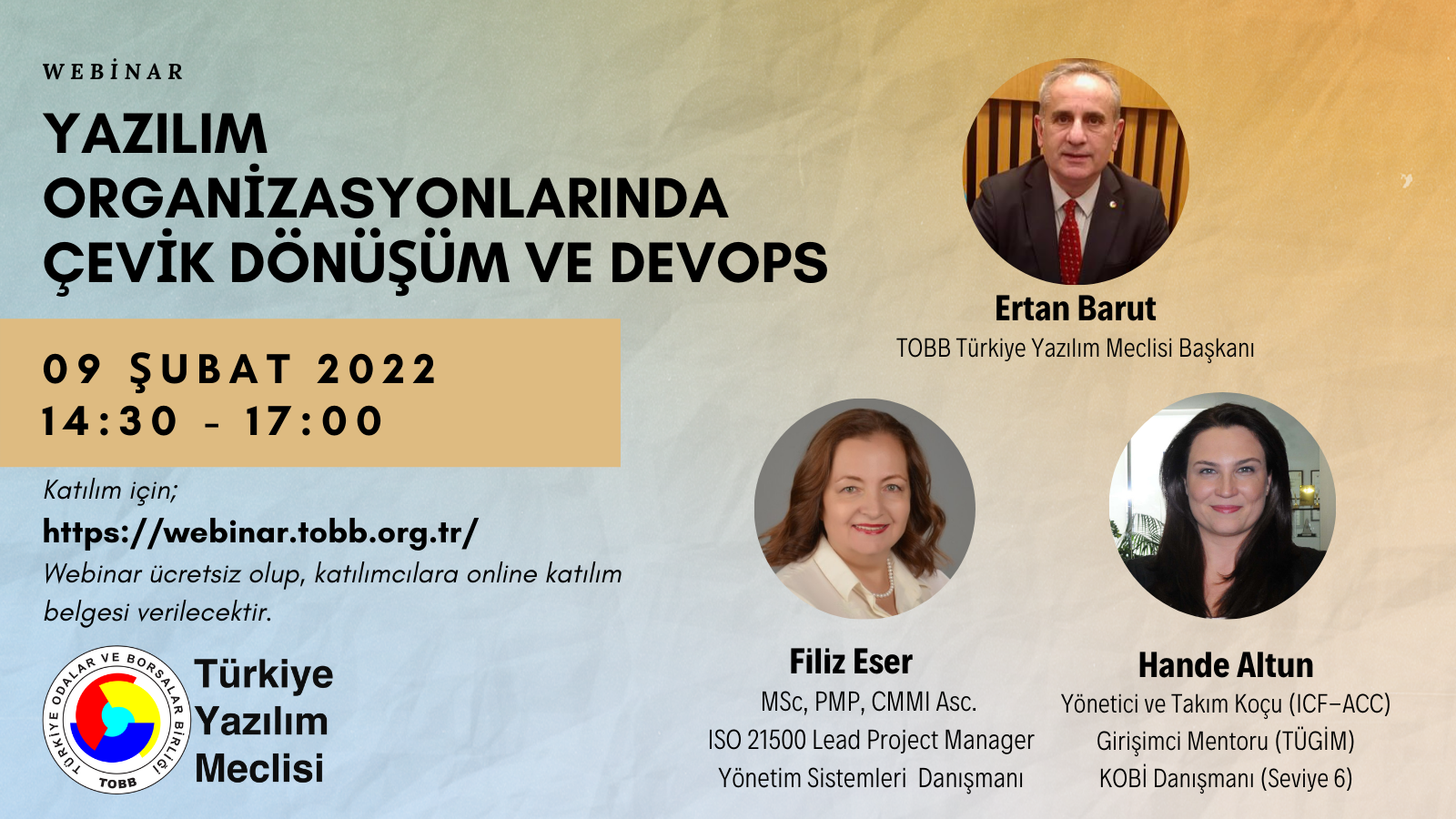 Yazılım Organizasyonlarında Çevik Dönüşüm ve DevOPS Webinar Daveti