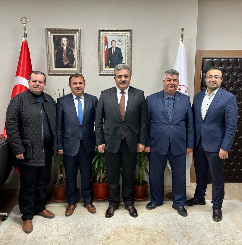Çalışma ve Sosyal Güvenlik Bakan Yardımcımız Sayın Faruk Özçelik'e Ziyaret