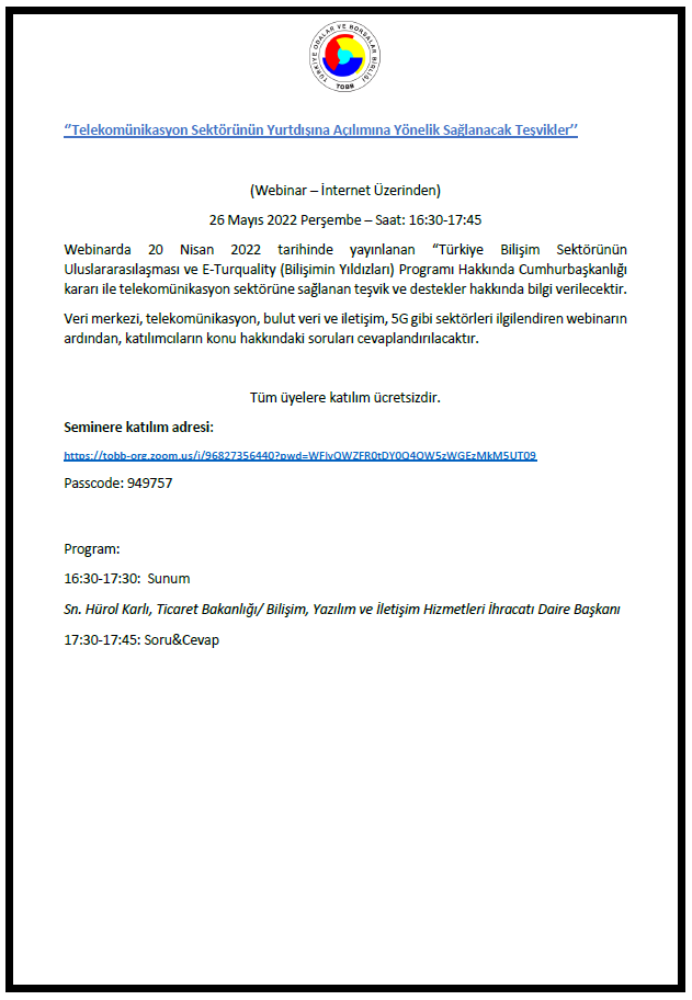 Davetler ve Gündemler