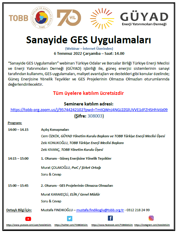 Sanayide GES Uygulamaları