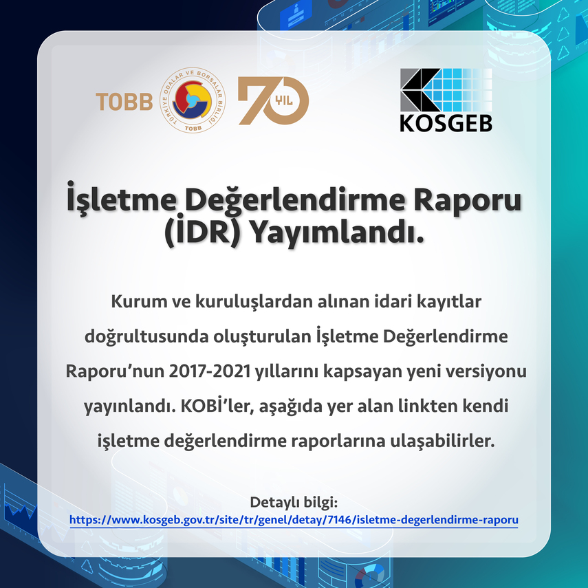 İşletme Değerlendirme Raporu (İDR)