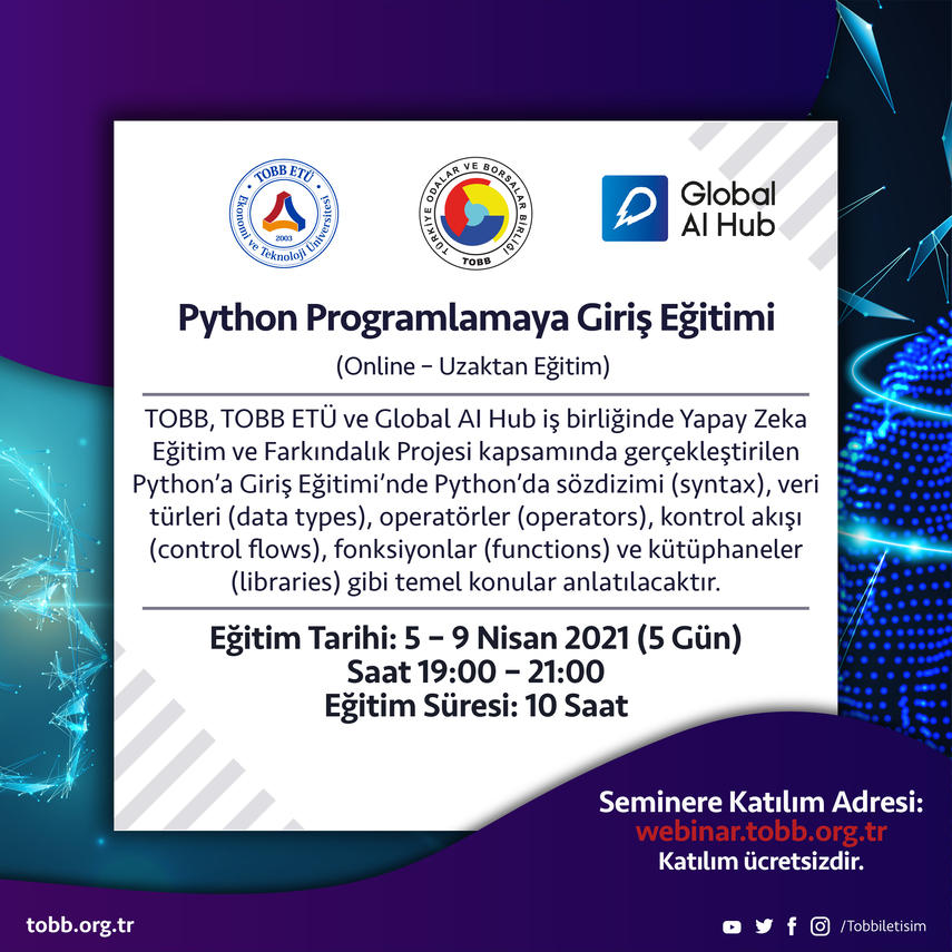 Python Programlamaya Giriş Eğitimi