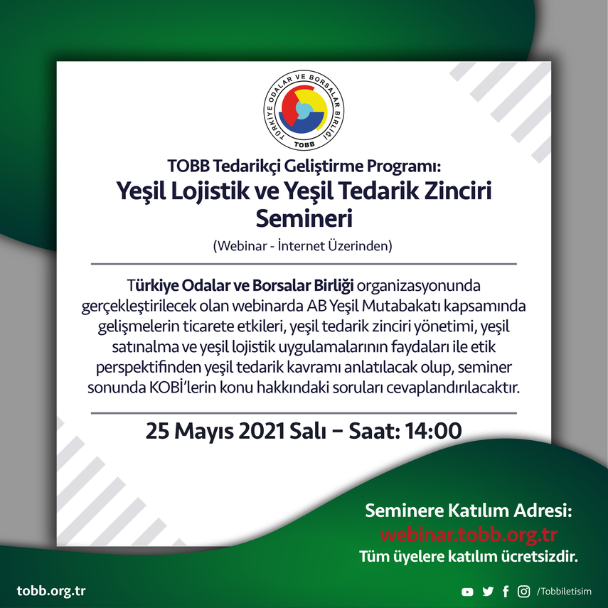 Yeşil Tedarik Webinarı