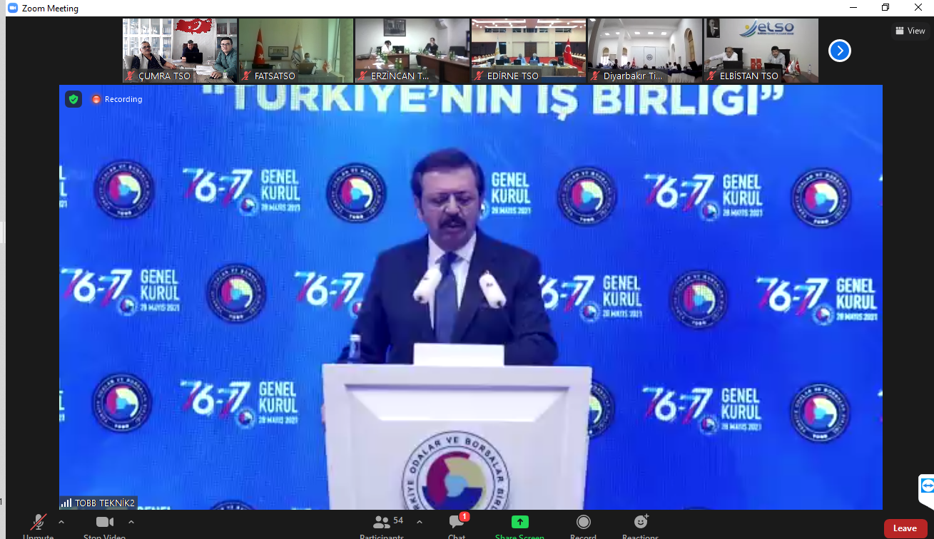 Türkiye Odalar ve Borsalar Birliği’ nin 76-77. Genel Kurul Toplantısı