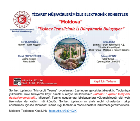 Ticaret Müşavirlerimizle Elektronik Sohbetler-Moldova